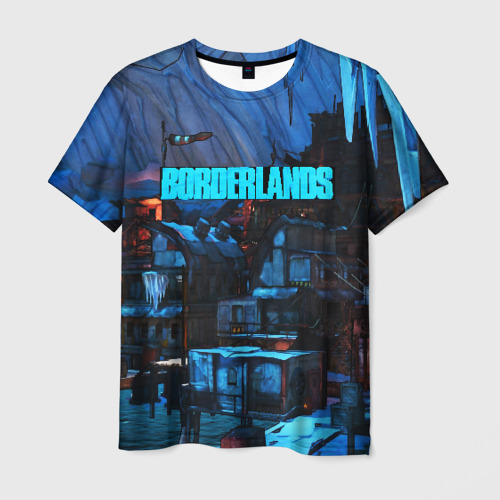 Мужская футболка 3D с принтом BORDERLANDS, вид спереди #2