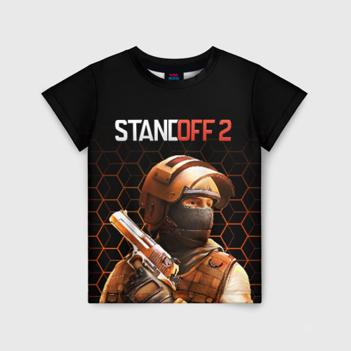 Детская 3D футболка с принтом STANDOFF 2, вид спереди #2