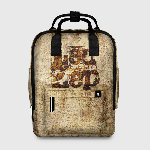 Женский рюкзак 3D с принтом Led Zeppelin, вид спереди #2