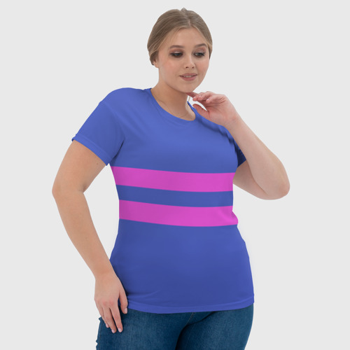 Женская футболка 3D с принтом ФРИСК (FRISK) | UNDERTALE, фото #4