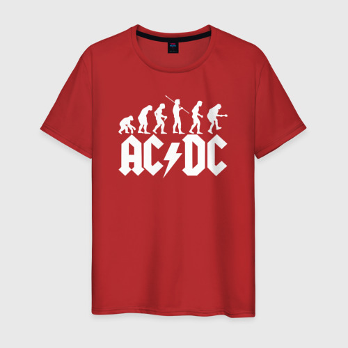 Мужская футболка с принтом AC/DC, вид спереди #2
