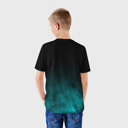 Детская футболка 3D с принтом R6S ELA, вид сзади #2