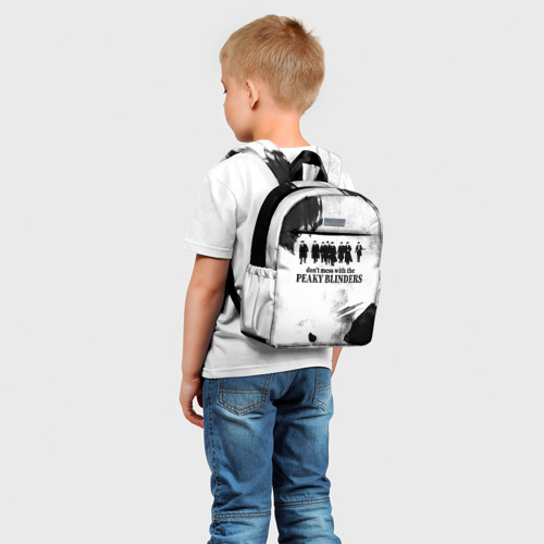 Детский рюкзак 3D с принтом Острые козырьки, фото на моделе #1