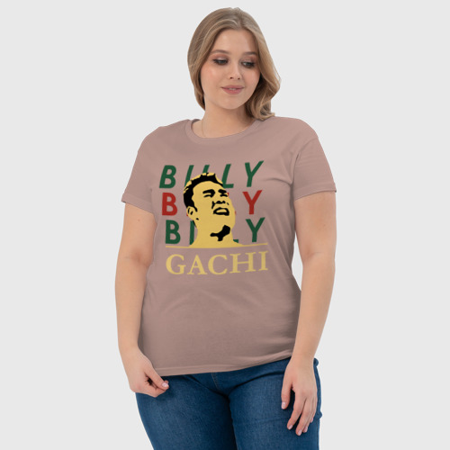 Женская футболка хлопок с принтом BIlly GACHI, фото #4