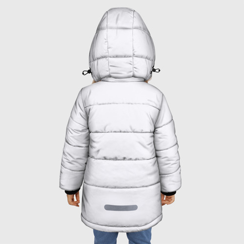 Зимняя куртка для девочек 3D с принтом Big Kahuna Burger, вид сзади #2