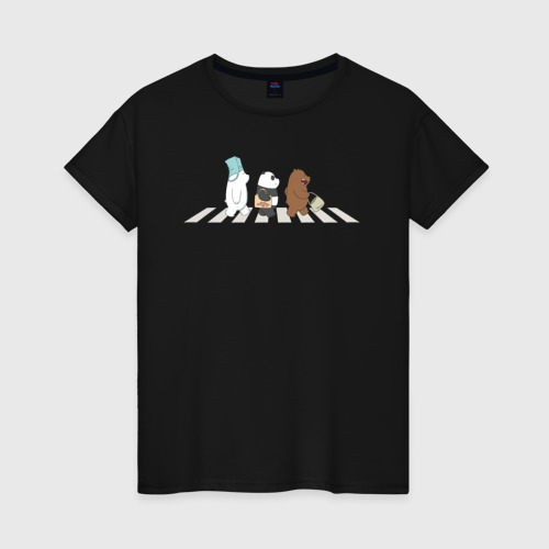 Женская футболка с принтом Вся правда о медведях, вид спереди #2