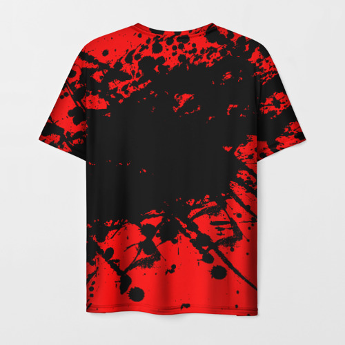 Мужская футболка 3D с принтом Stalker GSC red, вид сзади #1