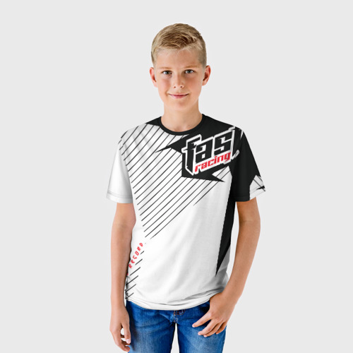 Детская футболка 3D с принтом Форма для мотокросса FOX, фото на моделе #1