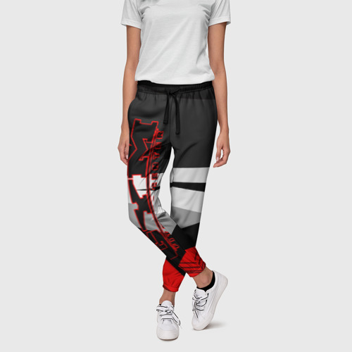 Женские брюки 3D с принтом GYM, фото на моделе #1