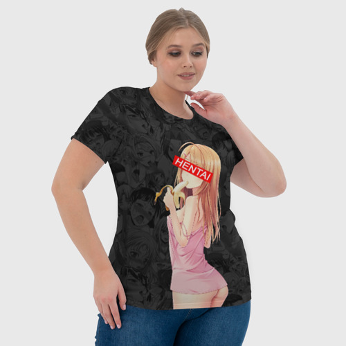 Женская футболка 3D с принтом Японская анимация, фото #4