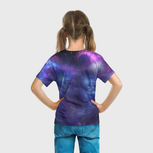 Детская футболка 3D с принтом Скорпион, вид сзади #2