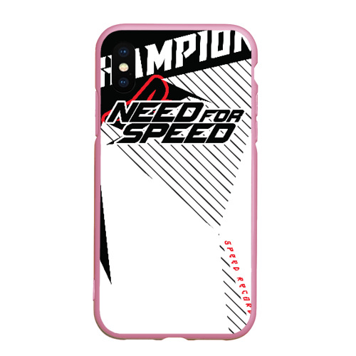 Чехол для iPhone XS Max матовый с принтом Need for Speed, вид спереди #2