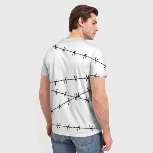 Мужская футболка 3D с принтом Гражданская оборона, вид сзади #2