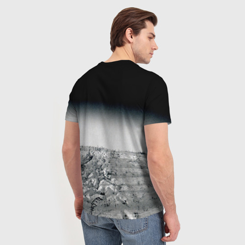 Мужская 3D футболка с принтом Гражданская оборона, вид сзади #2
