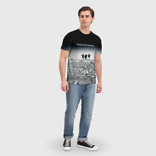 Мужская 3D футболка с принтом Гражданская оборона, вид сбоку #3