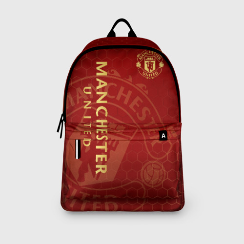 Рюкзак 3D с принтом Манчестер Юнайтед, вид сбоку #3