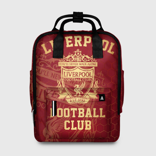 Женский рюкзак 3D с принтом Ливерпуль, вид спереди #2