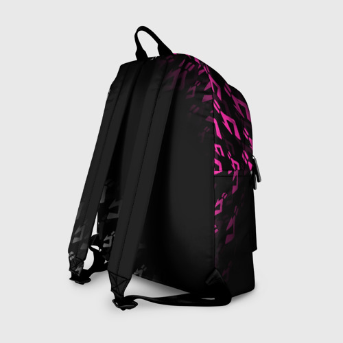 Рюкзак 3D с принтом Джоджо лого на патерне, вид сзади #1