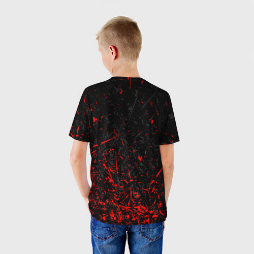 Детская футболка 3D с принтом ГРАЖДАНСКАЯ ОБОРОНА, вид сзади #2