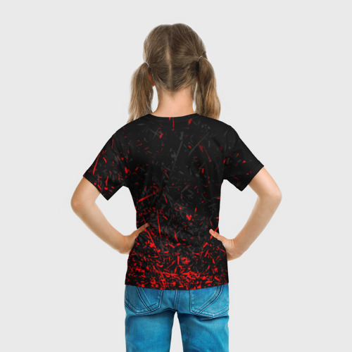 Детская футболка 3D с принтом ГРАЖДАНСКАЯ ОБОРОНА, вид сзади #2