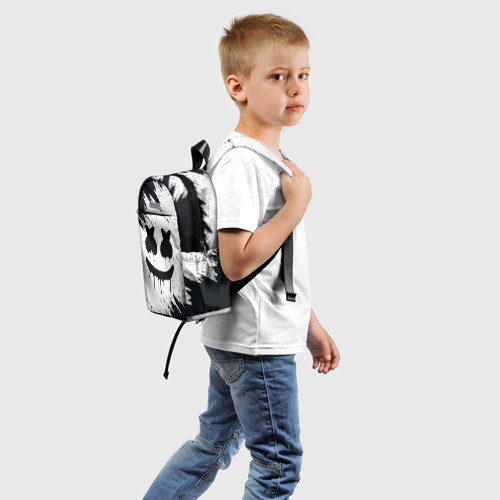 Детский рюкзак 3D с принтом MARSHMELLO | МАРШЕМЕЛЛО, вид сзади #1