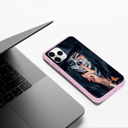 Чехол для iPhone 11 Pro Max матовый с принтом Девушка   halloween, фото #5