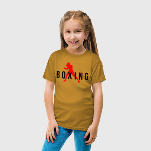 Детская футболка хлопок с принтом Boxing  indastry, вид сбоку #3