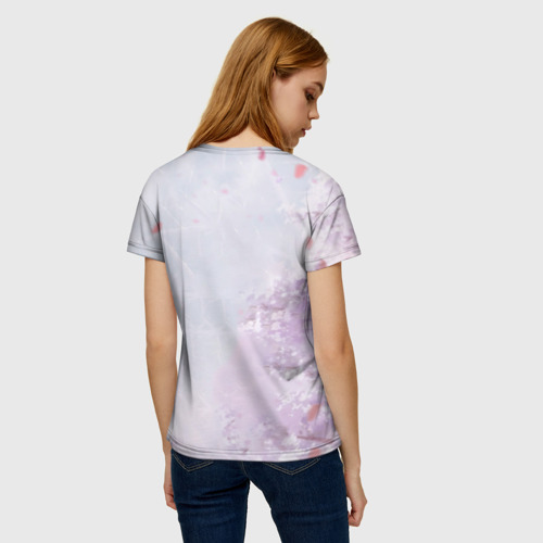 Женская футболка 3D с принтом Darling In The Franxx, вид сзади #2