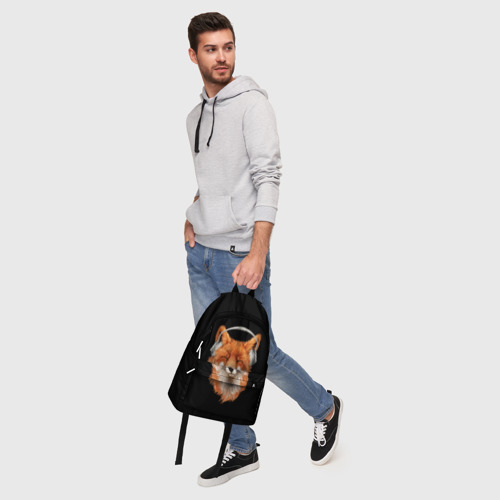 Рюкзак 3D с принтом Лиса в наушниках, фото #5