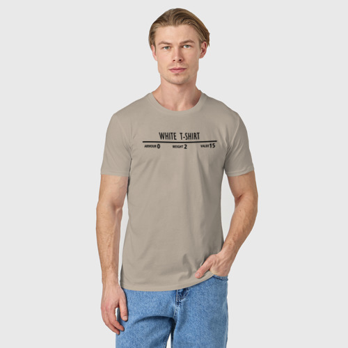 Мужская футболка хлопок с принтом THE ELDER SCROLLS SKYRIM | TES 5, фото на моделе #1