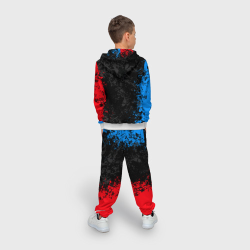Детский 3D костюм с принтом TEAM FORTRESS 2 RED VS BLUE, вид сзади #2