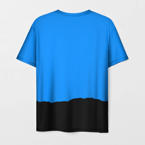 Мужская футболка 3D с принтом Team fortress 2 blue team, вид сзади #1
