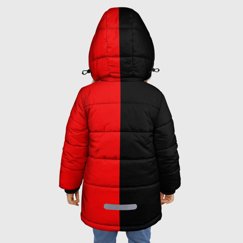 Зимняя куртка для девочек 3D с принтом АлисА, вид сзади #2