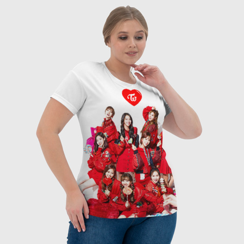 Женская футболка 3D с принтом Twice, фото #4