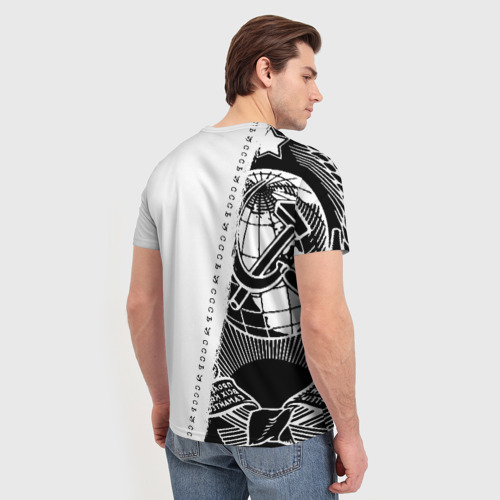 Мужская футболка 3D с принтом СССР, вид сзади #2