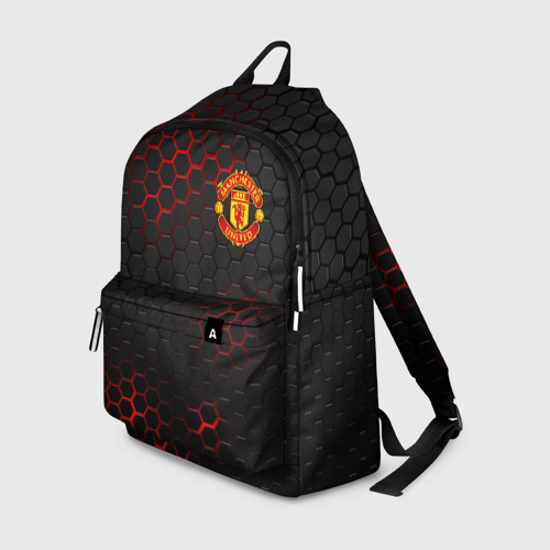 Рюкзак 3D с принтом Манчестер Юнайтед: FCMU, вид спереди #2