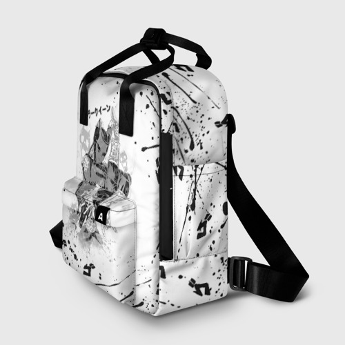 Женский рюкзак 3D с принтом KILLER QUEEN черные брызги, фото на моделе #1
