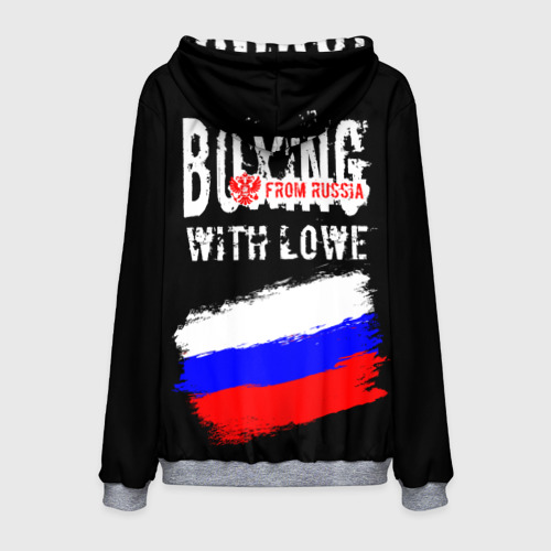 Мужская толстовка 3D с принтом Boxing from Russia, вид сзади #1