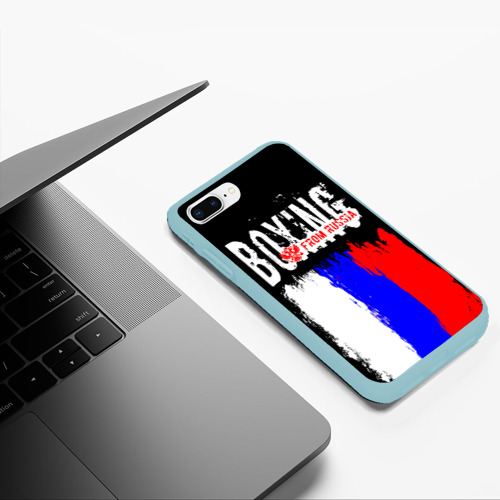 Чехол для iPhone 7Plus/8 Plus матовый с принтом Boxing from Russia, фото #5
