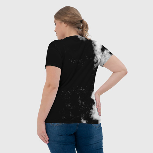 Женская футболка 3D с принтом AC/DC, вид сзади #2