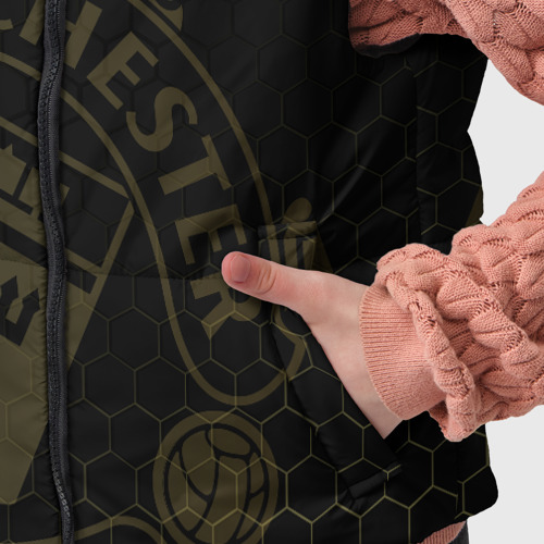 Детский жилет утепленный 3D с принтом Манчестер Юнайтед - team coat of arms, фото #4