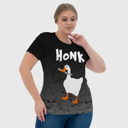 Женская футболка 3D с принтом Untitled Goose Game, фото #4