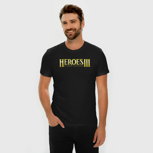 Мужская футболка премиум с принтом Heroes of Might and Magic III, фото на моделе #1