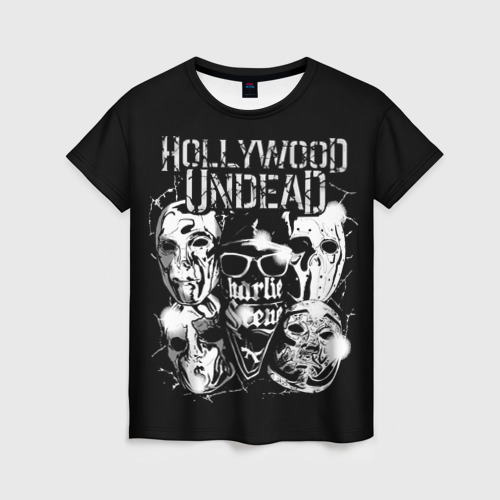 Женская футболка 3D с принтом Hollywood Undead, вид спереди #2