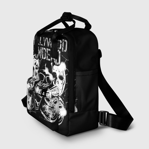 Женский рюкзак 3D с принтом Hollywood Undead, фото на моделе #1