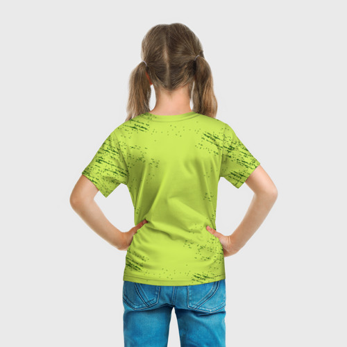 Детская 3D футболка с принтом Plants vs Zombies, вид сзади #2