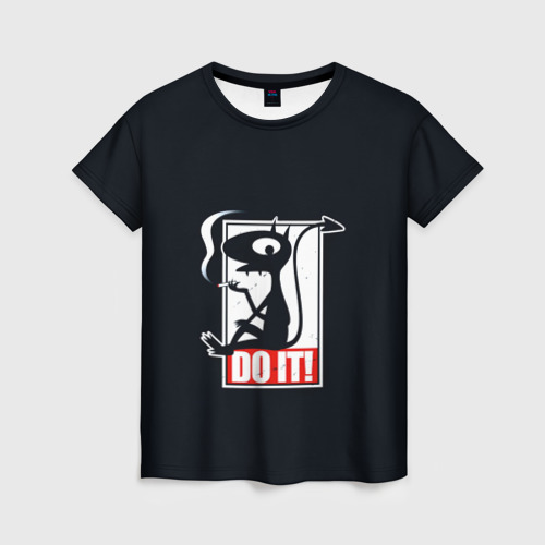 Женская футболка 3D с принтом Disenchantment: do IT!, вид спереди #2