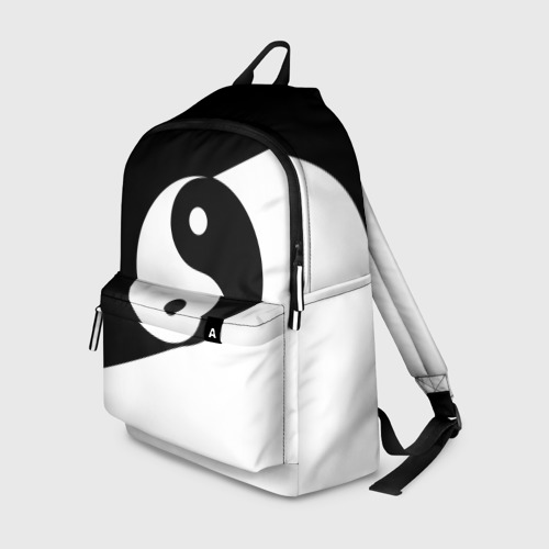 Рюкзак 3D с принтом Инь - янь (#1), вид спереди #2