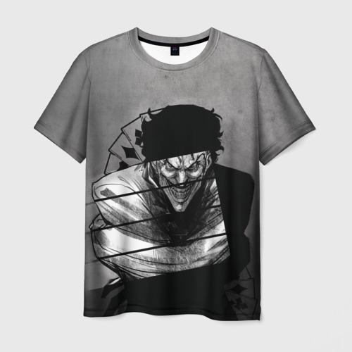 Мужская 3D футболка с принтом Madness of the Joker - Джокер, вид спереди #2