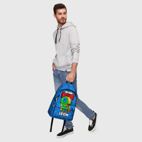 Рюкзак 3D с принтом BRAWL STARS LEON, фото #5